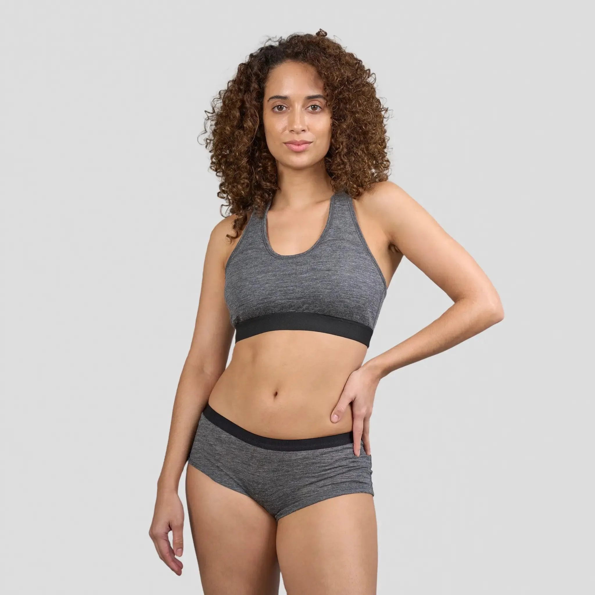 5 Pack - Women's Alpaca Wool Sports Bra: 160 Ultralight