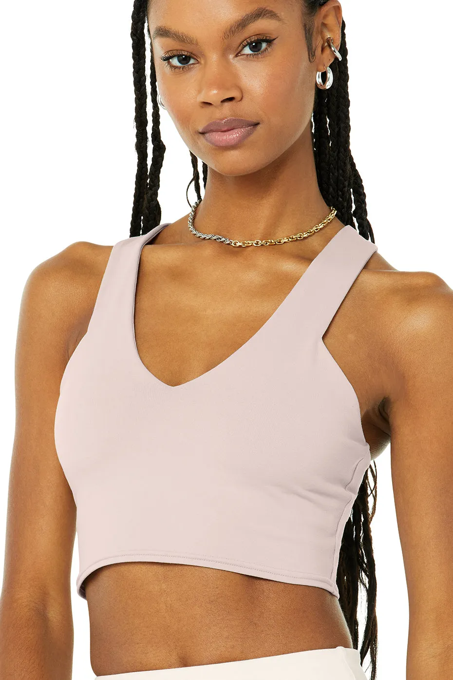 Airbrush Real Bra Tank - Dusty Pink