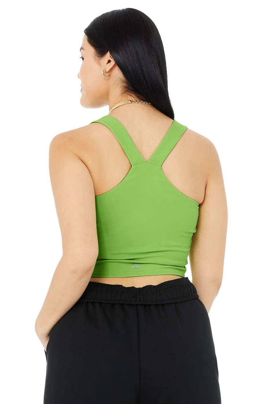 Airbrush Real Bra Tank - Green Apple