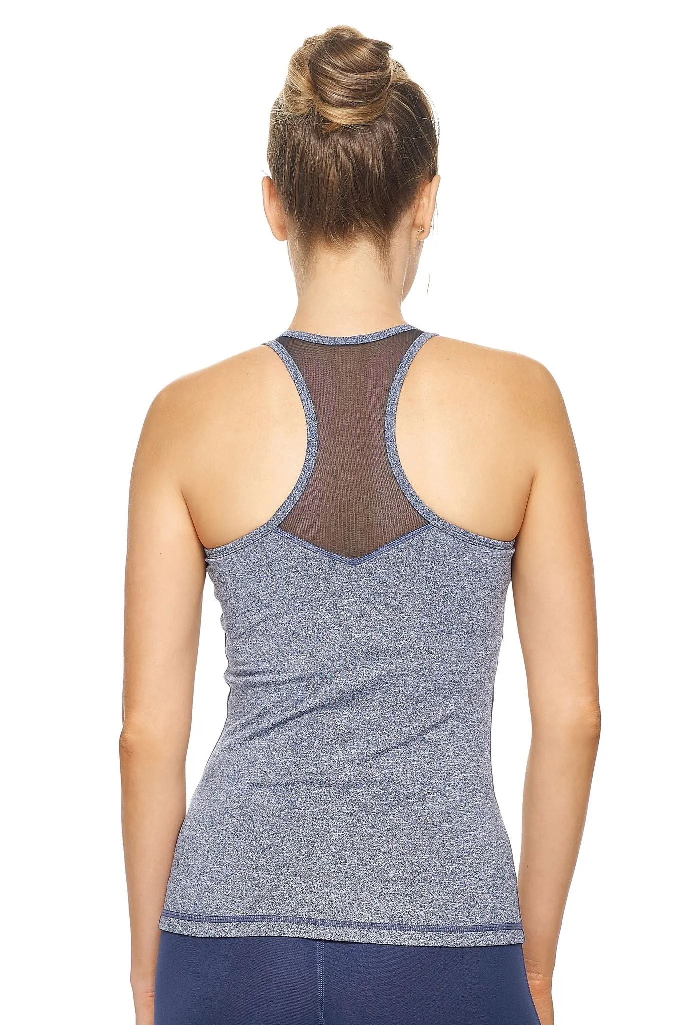 Airstretch Mesh Panel Racerback Tank