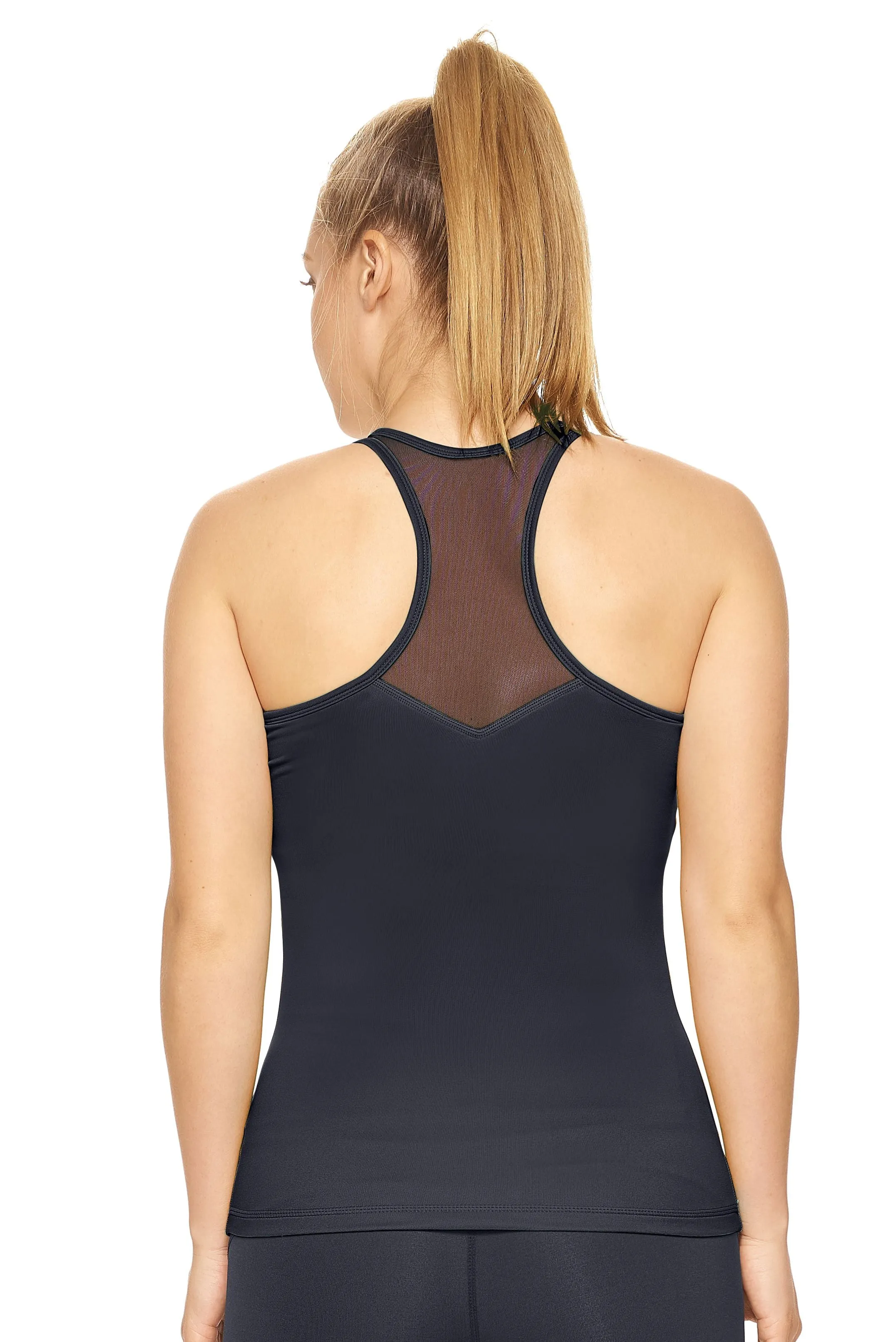 Airstretch Mesh Panel Racerback Tank