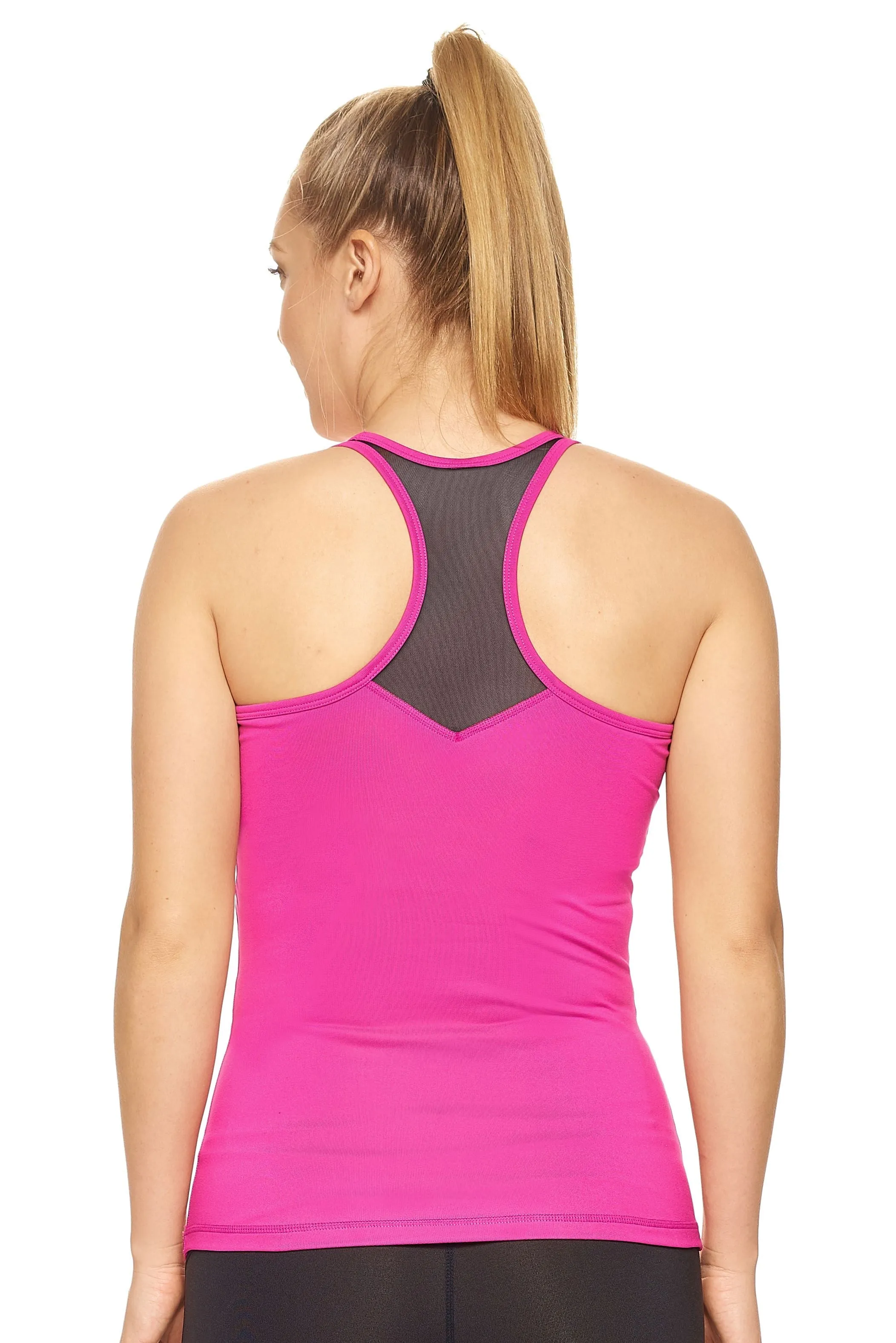 Airstretch Mesh Panel Racerback Tank