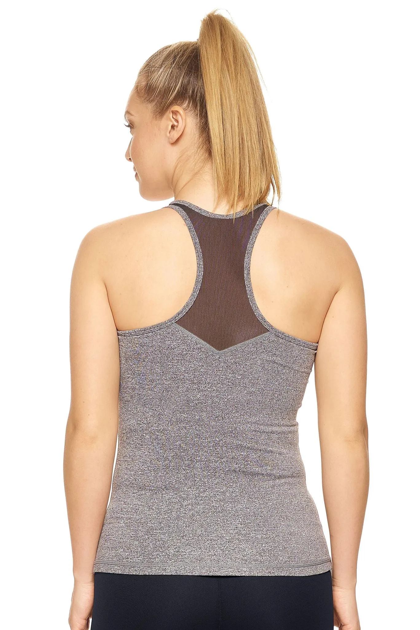 Airstretch Mesh Panel Racerback Tank