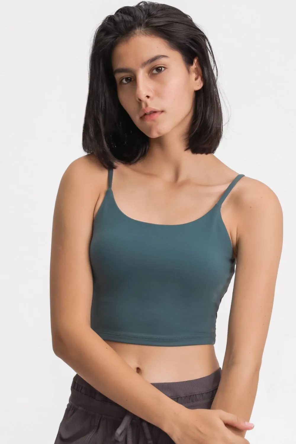 *APP EXCLUSIVE * Seamless Scoop Neck Sports Cami