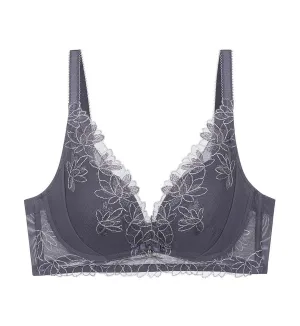 AQUA ACACIA NON-WIRED PUSH UP DEEP V BRA