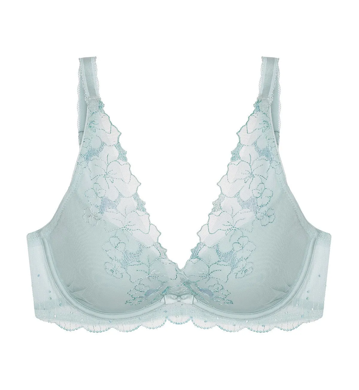 AQUA YIN YANG DEEP V WIRED PUSH-UP BRA