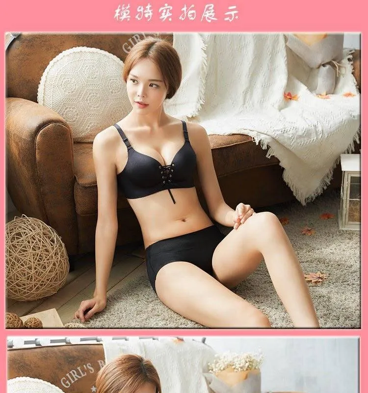 Black Push Up Sexy Figure Maintain Bra - Wide Strip - Double Padded Bra