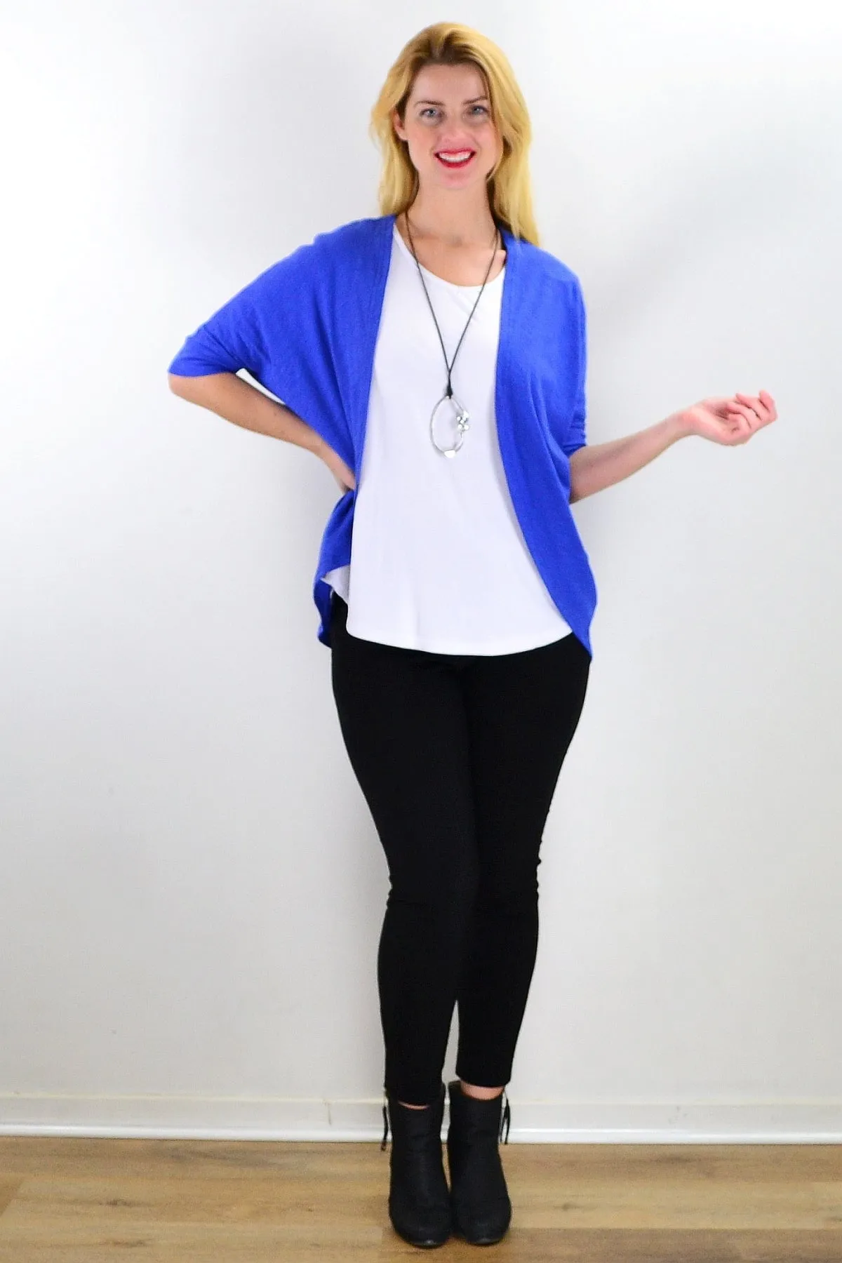 Blue Mini Shrug Cardigan