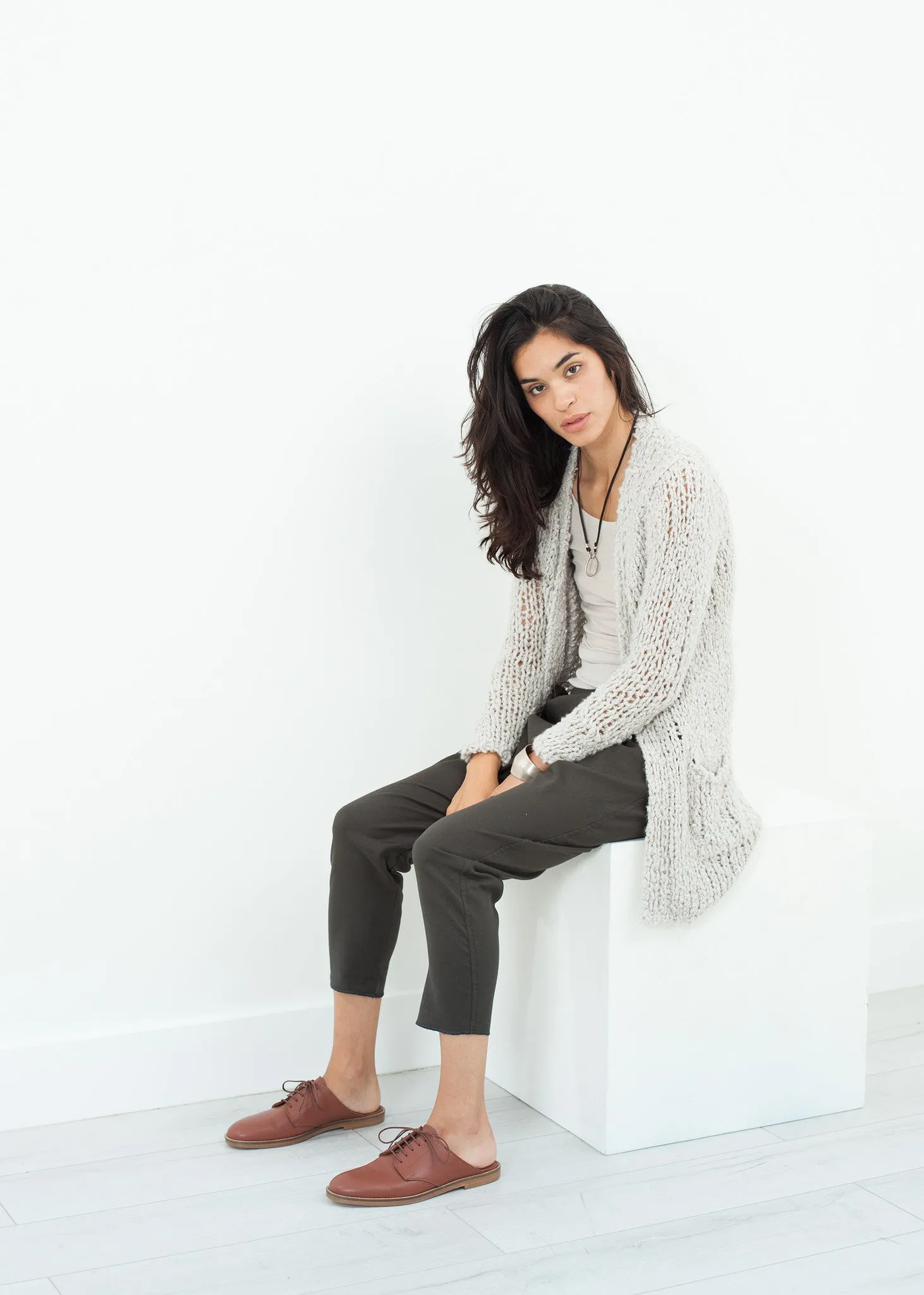 Bulk Stitch Cardigan in Cloud