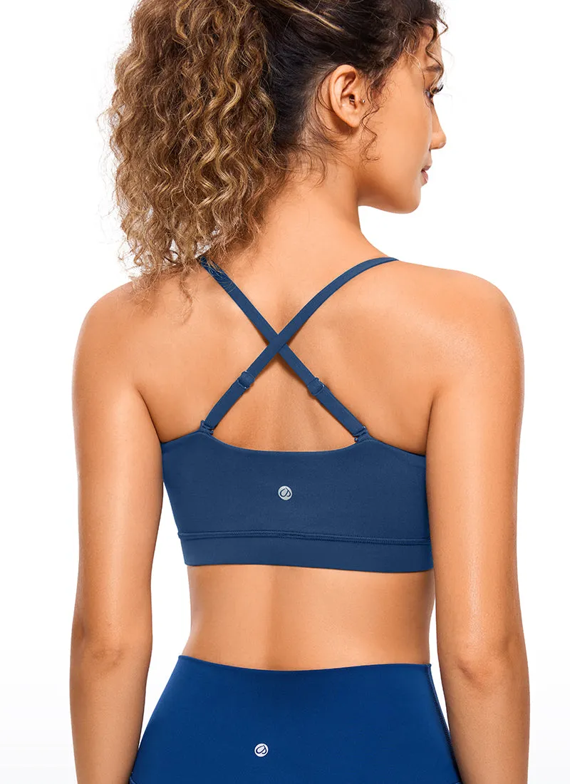 Butterluxe Adjustable Spaghetti Thin Strap Sports Bra