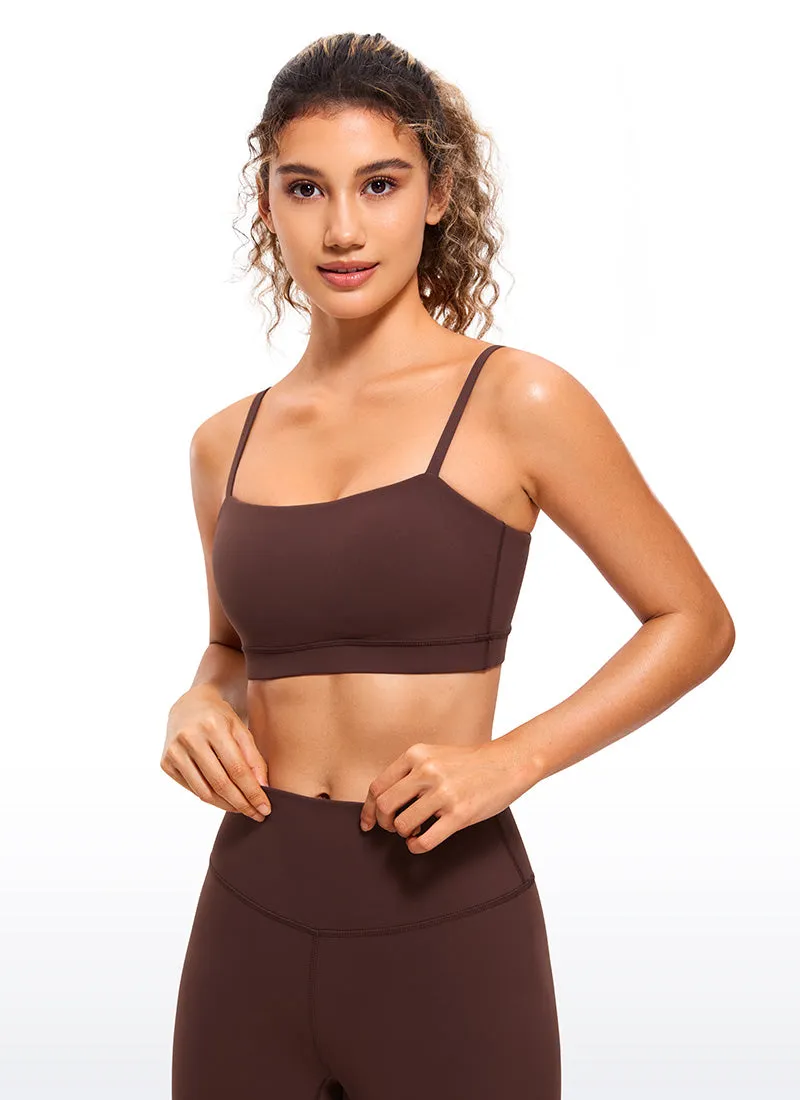 Butterluxe Adjustable Spaghetti Thin Strap Sports Bra