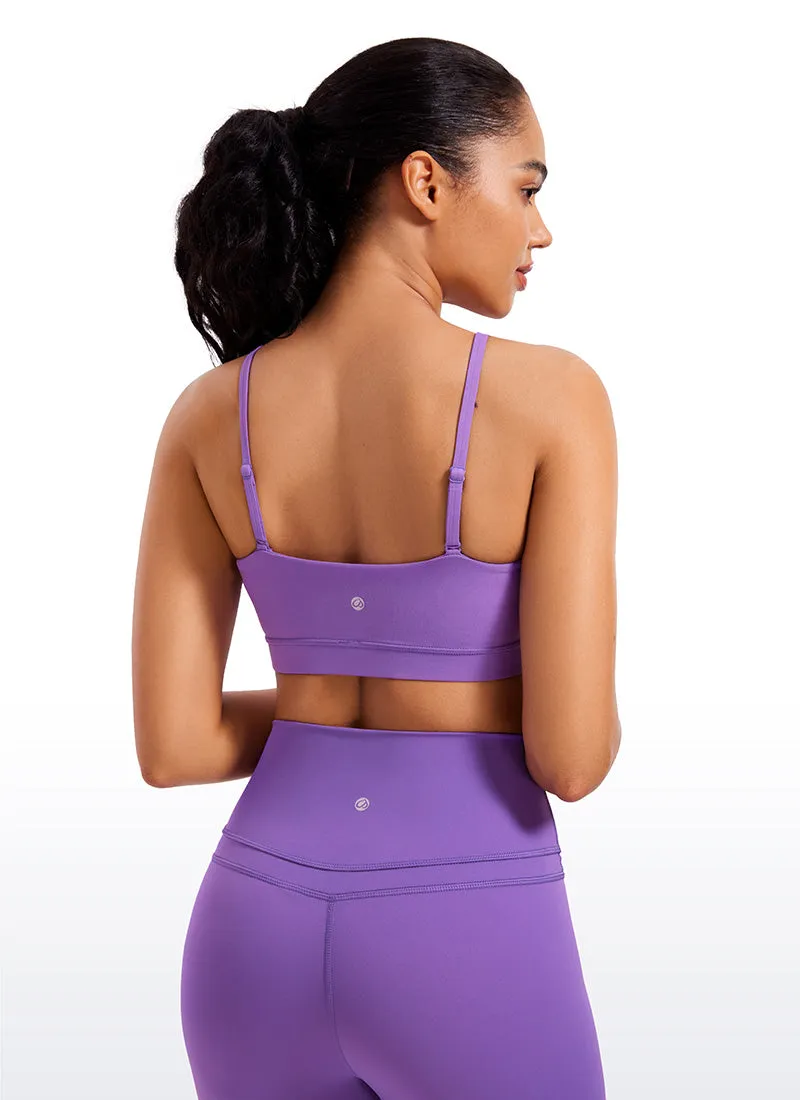 Butterluxe Adjustable Spaghetti Thin Strap Sports Bra