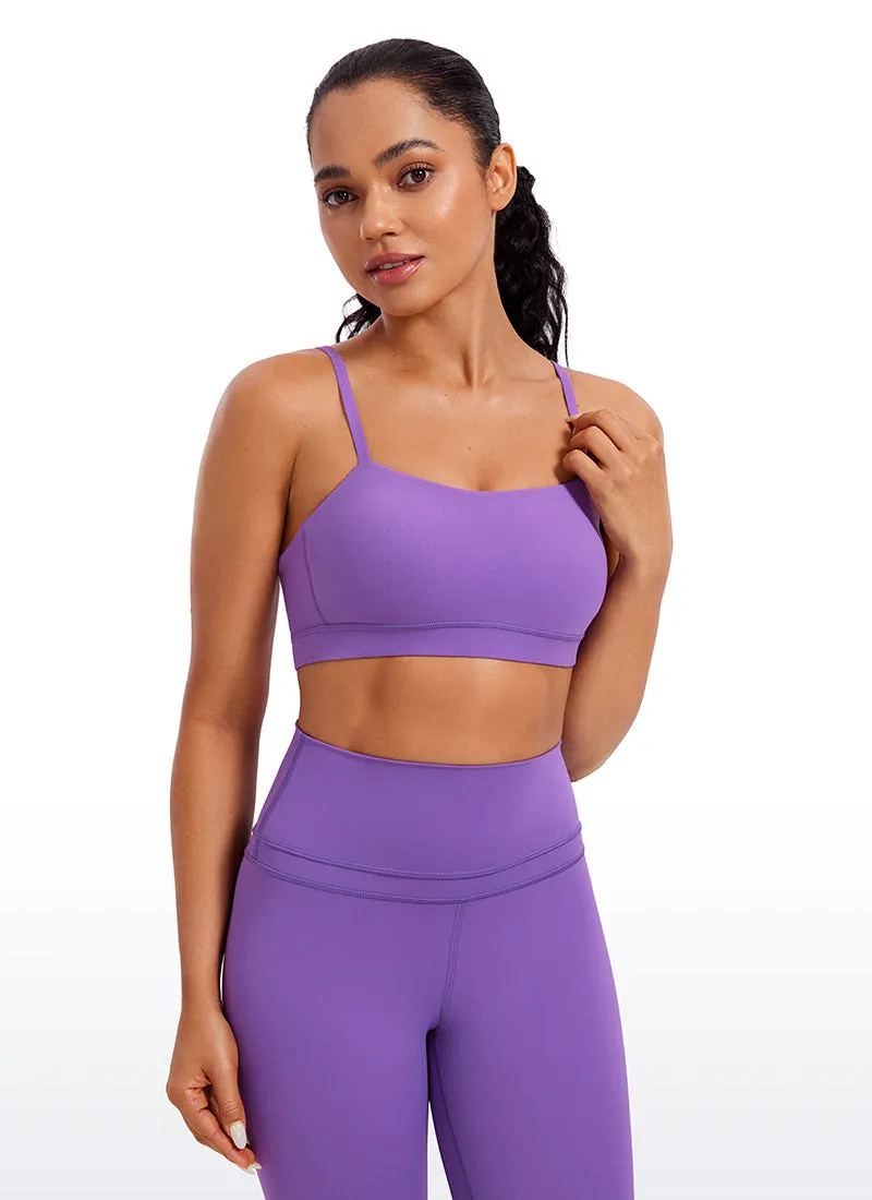 Butterluxe Adjustable Spaghetti Thin Strap Sports Bra