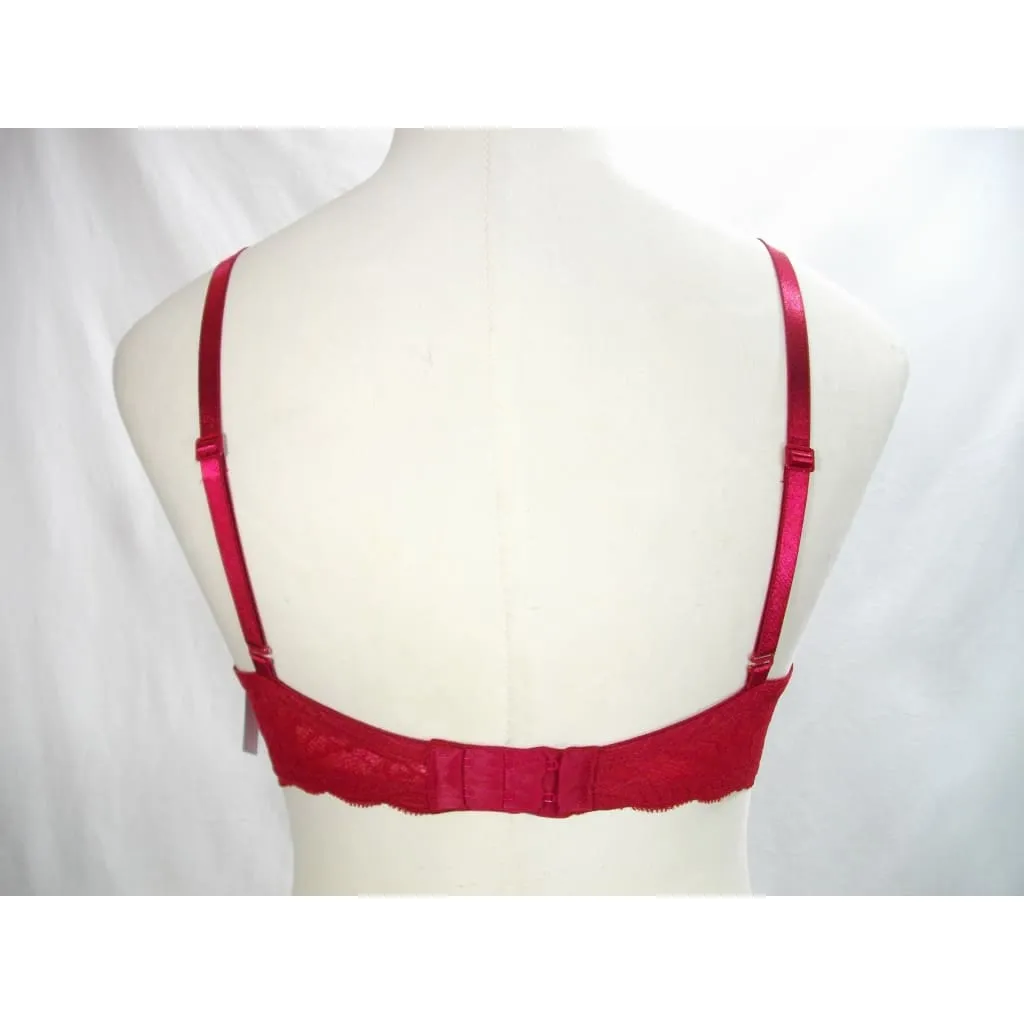 Calvin Klein QF1444 Customized Lift Push Up Underwire Bra 36D Cranberry NWT