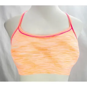 Everlast Wire Free Padded Racerback Sports Bra SMALL Bahama Sun Space Dyed