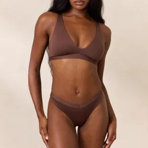 Everyday Comfort Triangle Bra - Cocoa