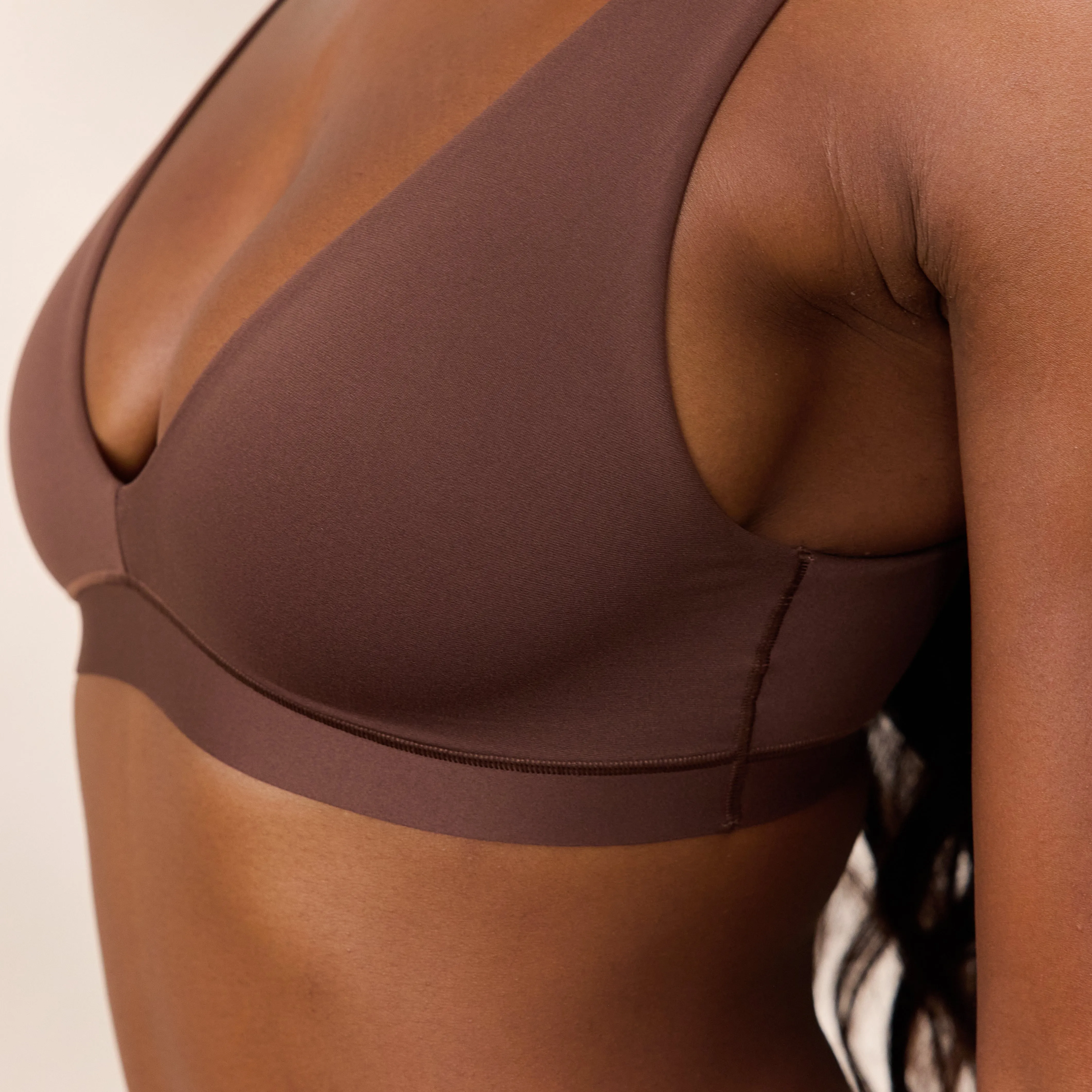 Everyday Comfort Triangle Bra - Cocoa