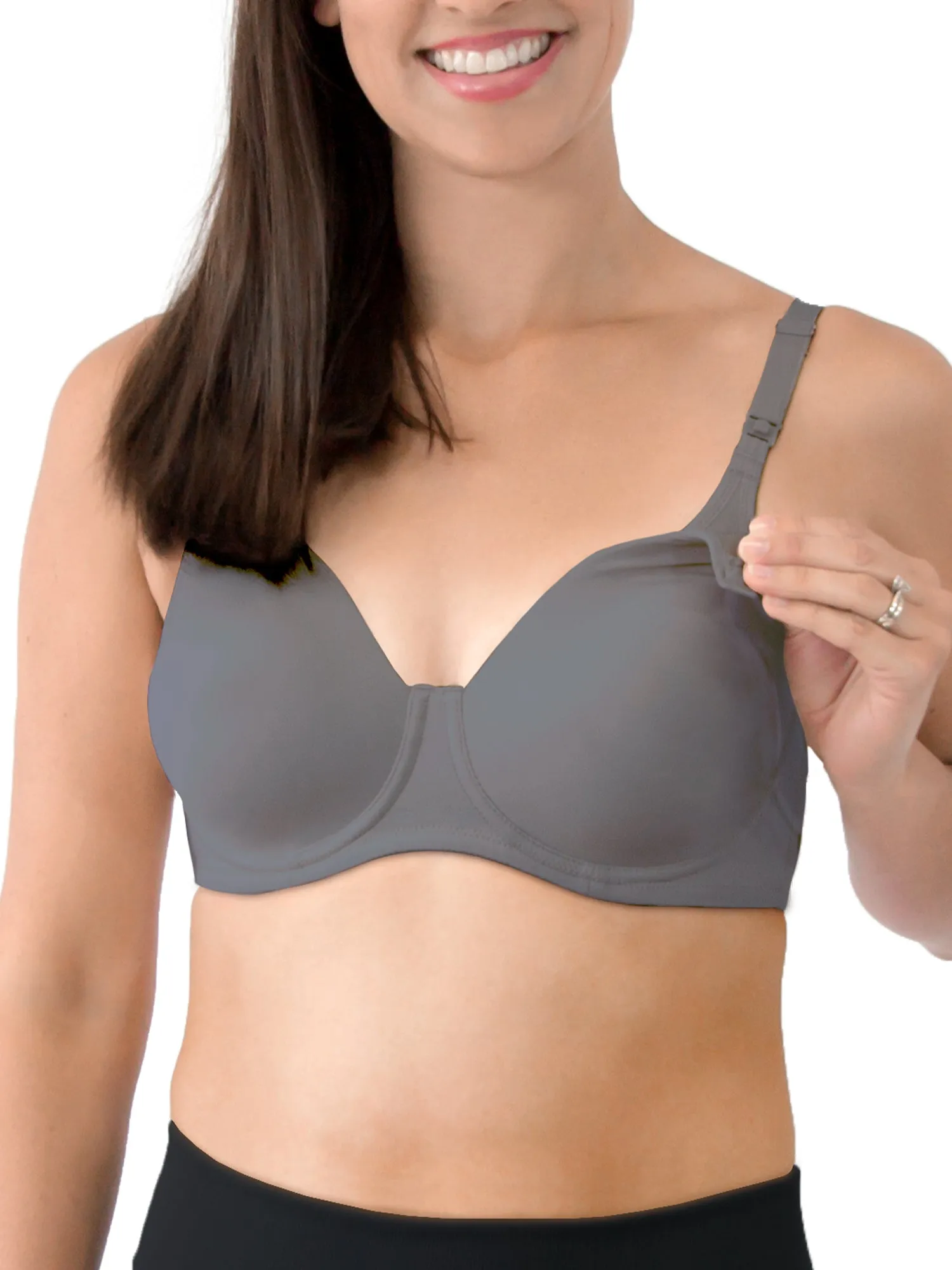 Loving Moments Full Coverage T-Shirt Nursing Bra 2-Pack