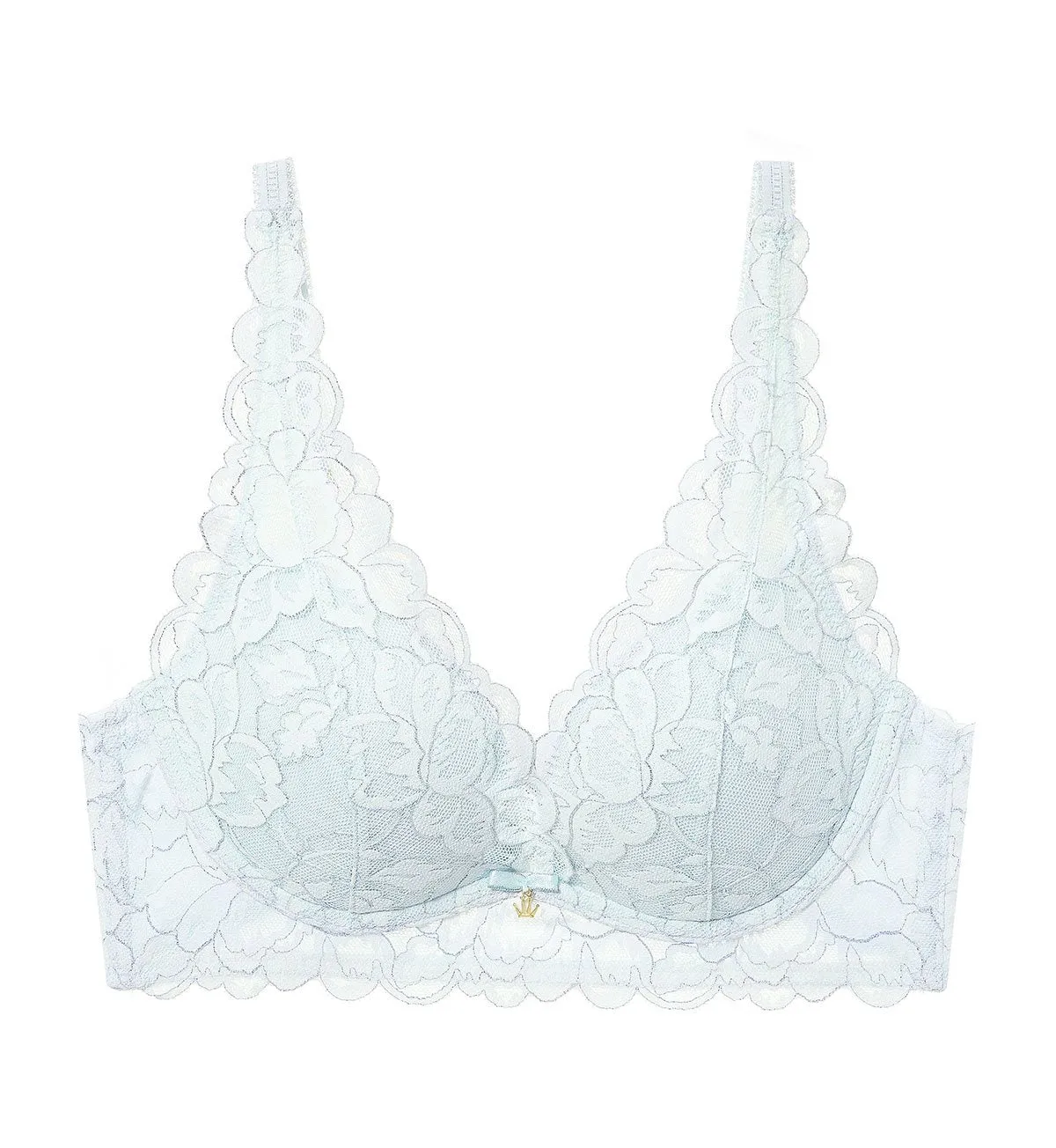 LUXE LACE NON-WIRED PUSH UP DEEP V BRA