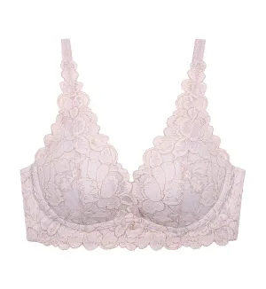 LUXE LACE NON-WIRED PUSH UP DEEP V BRA