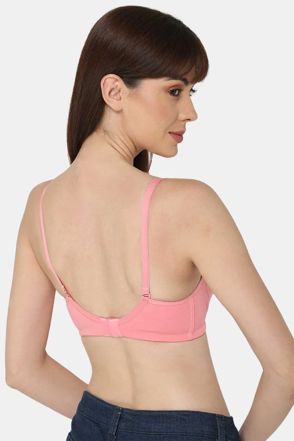 Medium Coverage Intimacy Non-Wired Padded T-Shirt Bra with Inner Seam – EC06