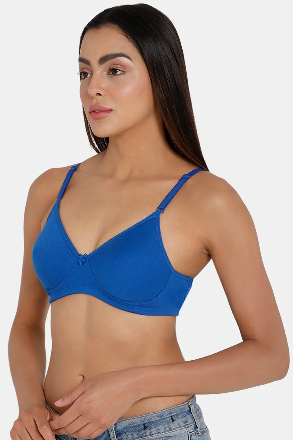 Medium Coverage Intimacy Non-Wired Padded T-Shirt Bra with Inner Seam – EC06