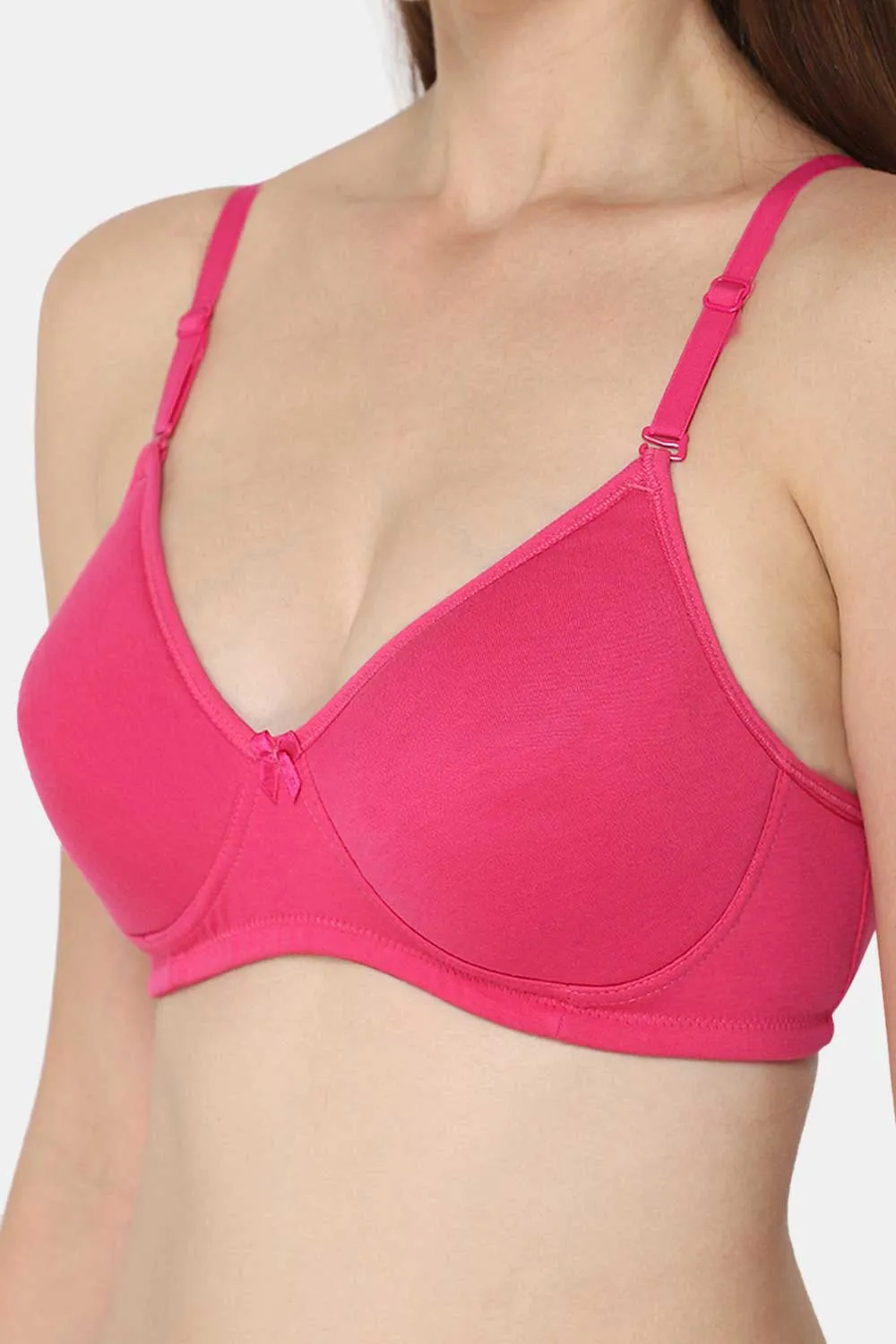 Medium Coverage Intimacy Non-Wired Padded T-Shirt Bra with Inner Seam – EC06