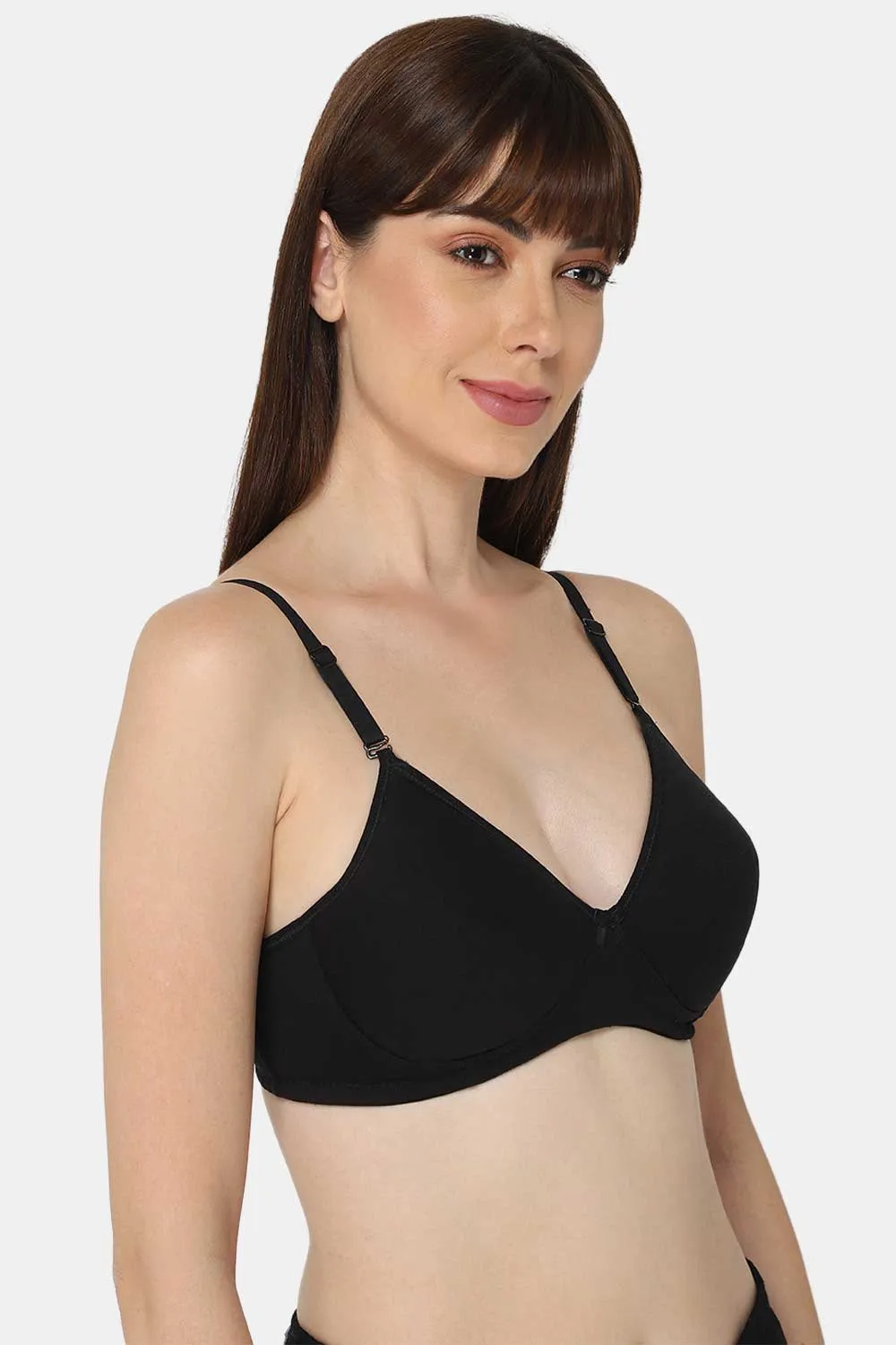 Medium Coverage Intimacy Non-Wired Padded T-Shirt Bra with Inner Seam – EC06