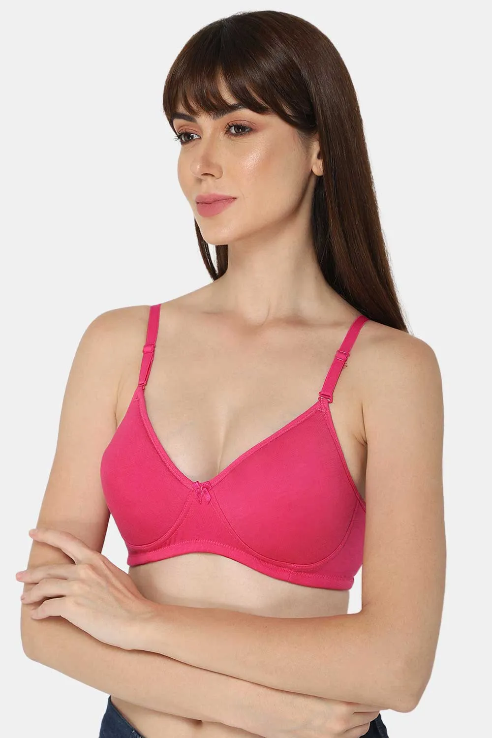 Medium Coverage Intimacy Non-Wired Padded T-Shirt Bra with Inner Seam – EC06