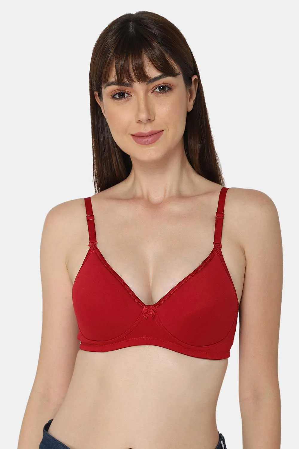 Medium Coverage Intimacy Non-Wired Padded T-Shirt Bra with Inner Seam – EC06