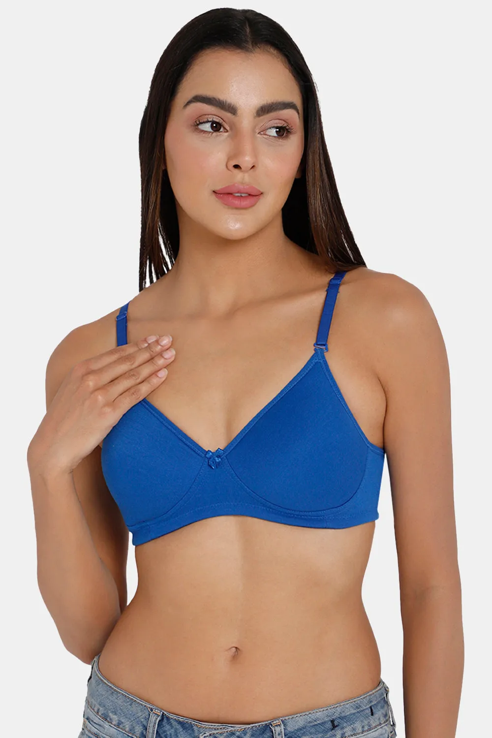 Medium Coverage Intimacy Non-Wired Padded T-Shirt Bra with Inner Seam – EC06