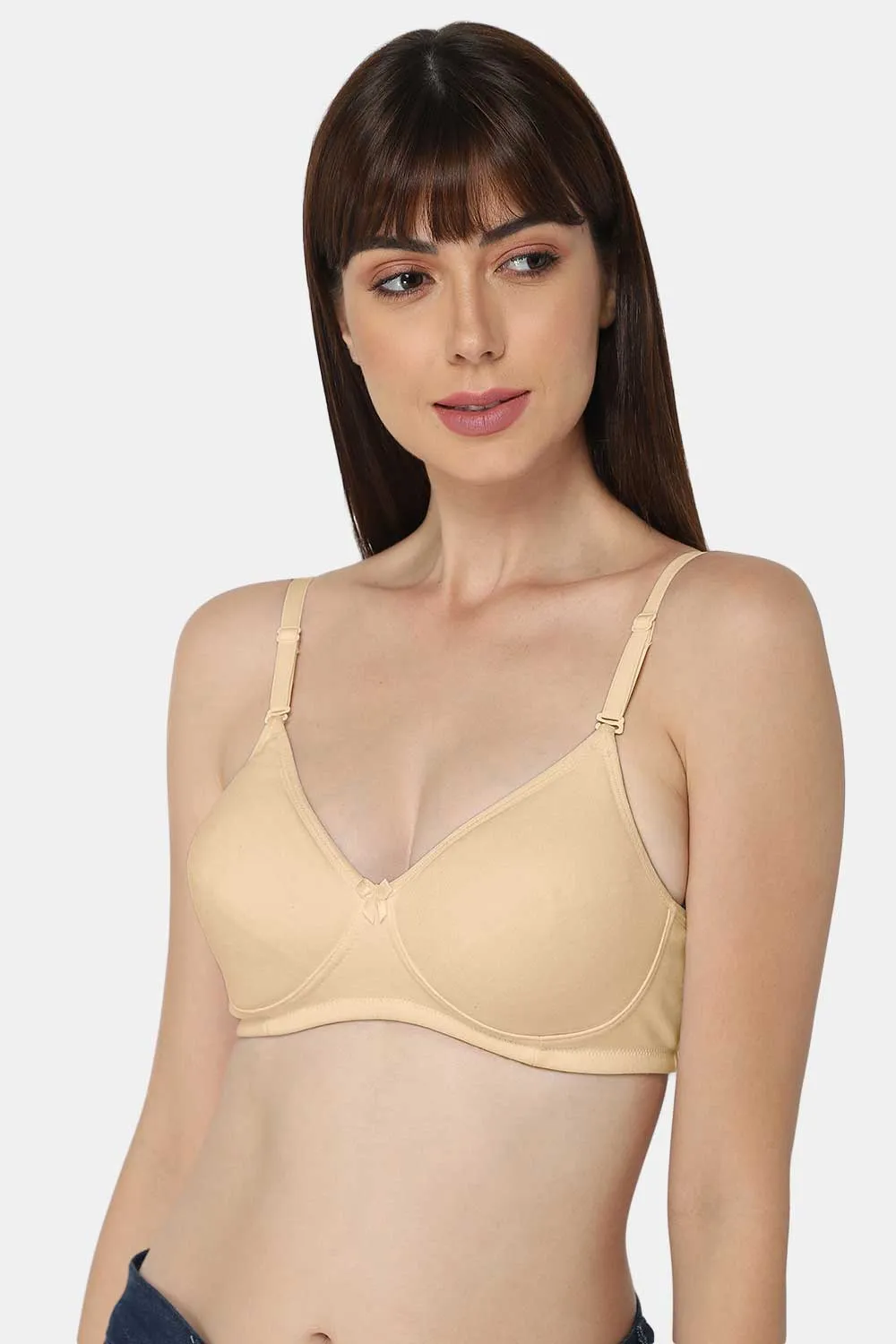 Medium Coverage Intimacy Non-Wired Padded T-Shirt Bra with Inner Seam – EC06