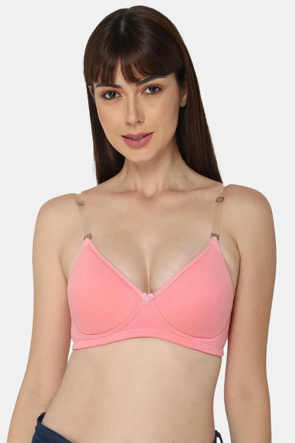 Medium Coverage Intimacy Non-Wired Padded T-Shirt Bra with Inner Seam – EC06