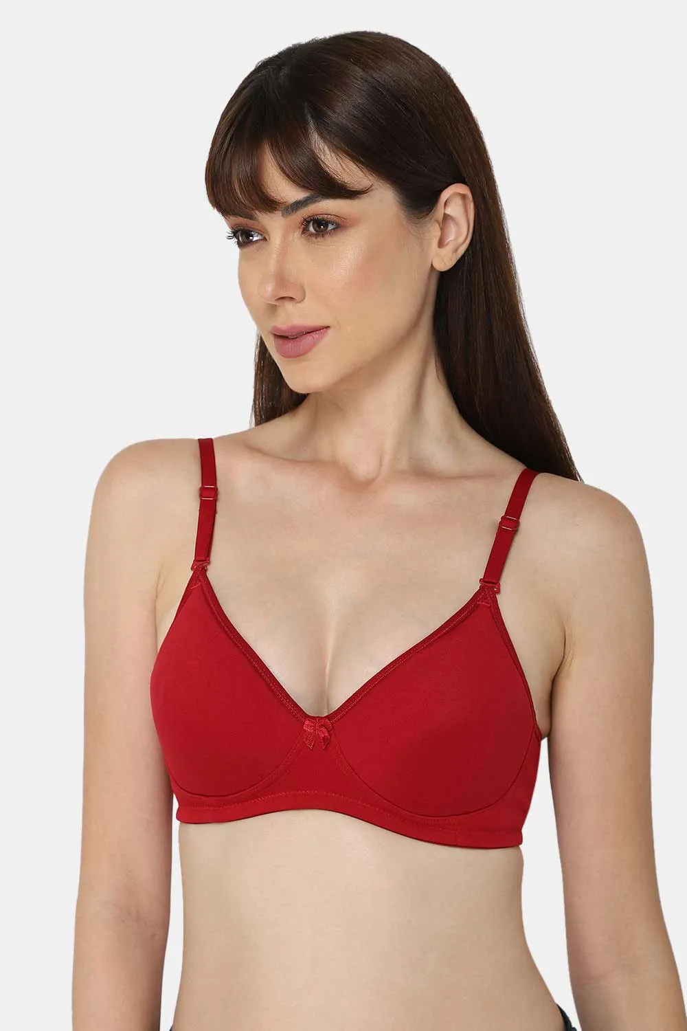 Medium Coverage Intimacy Non-Wired Padded T-Shirt Bra with Inner Seam – EC06