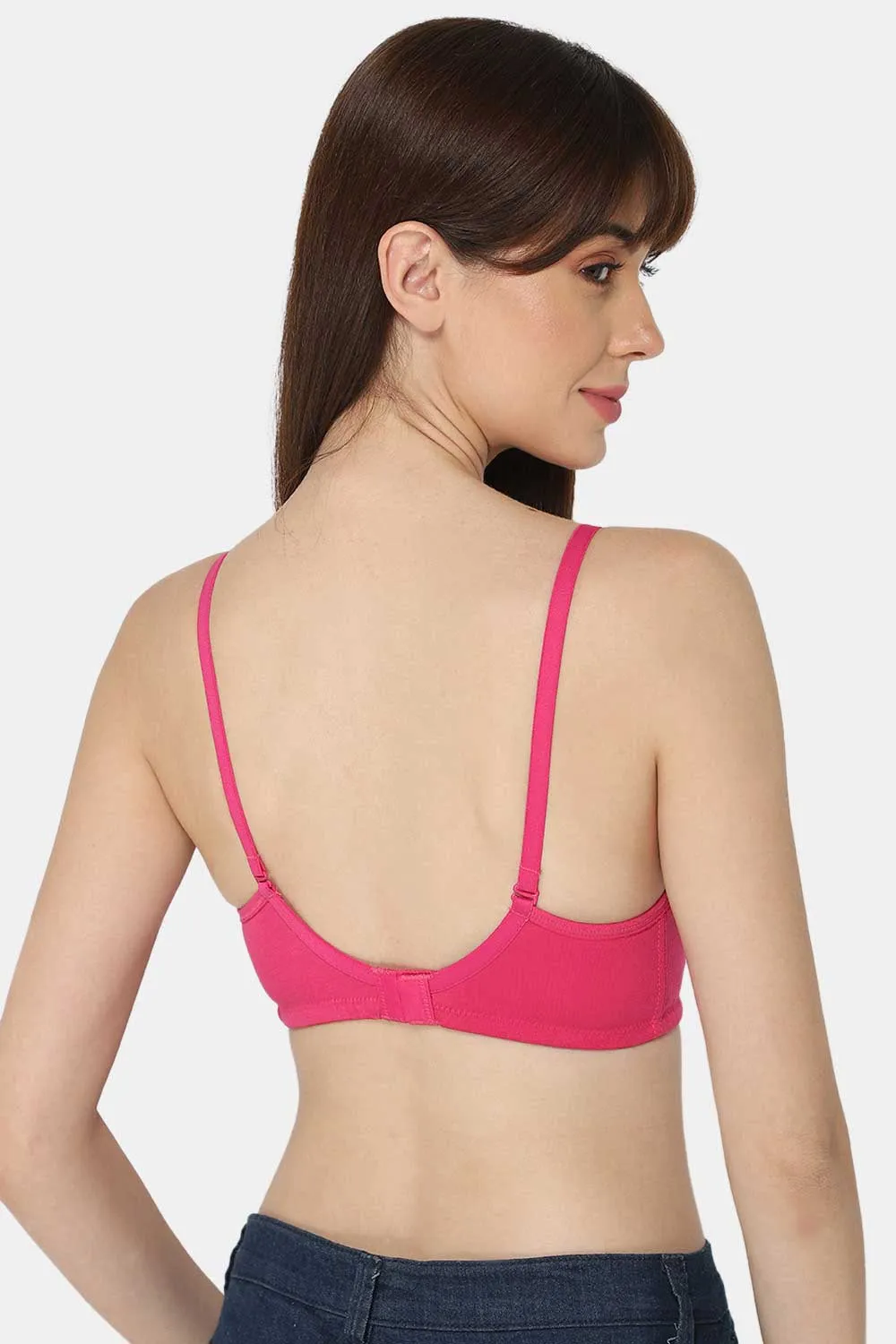 Medium Coverage Intimacy Non-Wired Padded T-Shirt Bra with Inner Seam – EC06