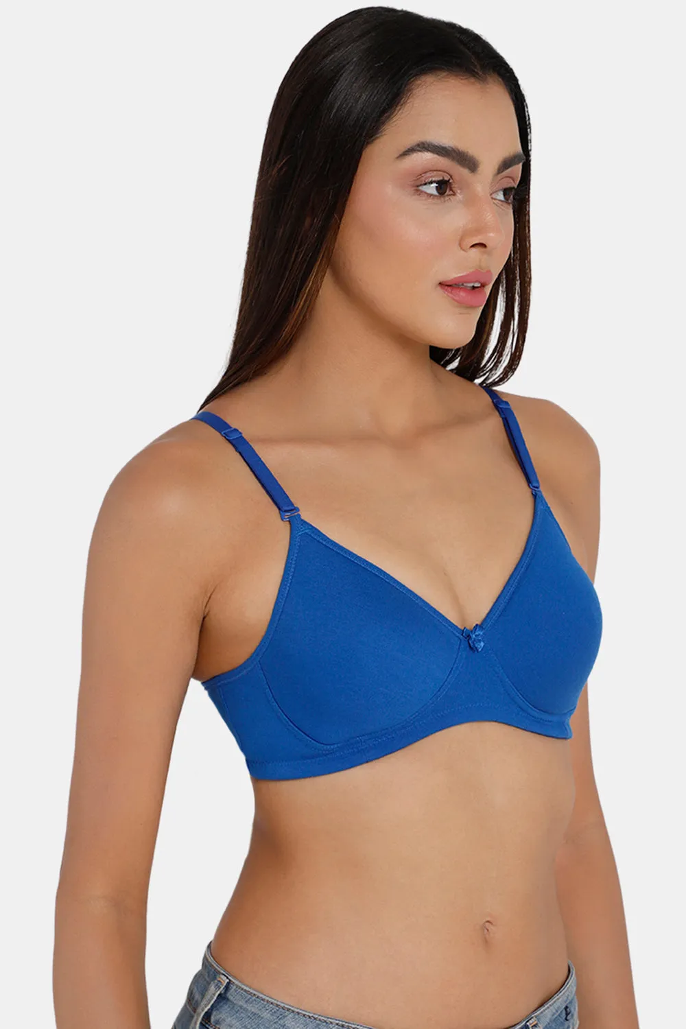 Medium Coverage Intimacy Non-Wired Padded T-Shirt Bra with Inner Seam – EC06