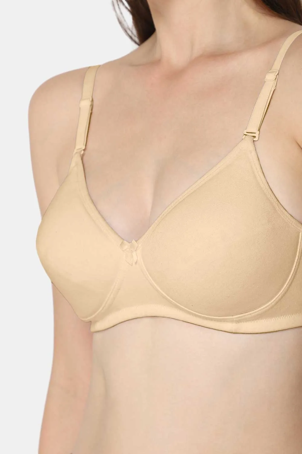 Medium Coverage Intimacy Non-Wired Padded T-Shirt Bra with Inner Seam – EC06