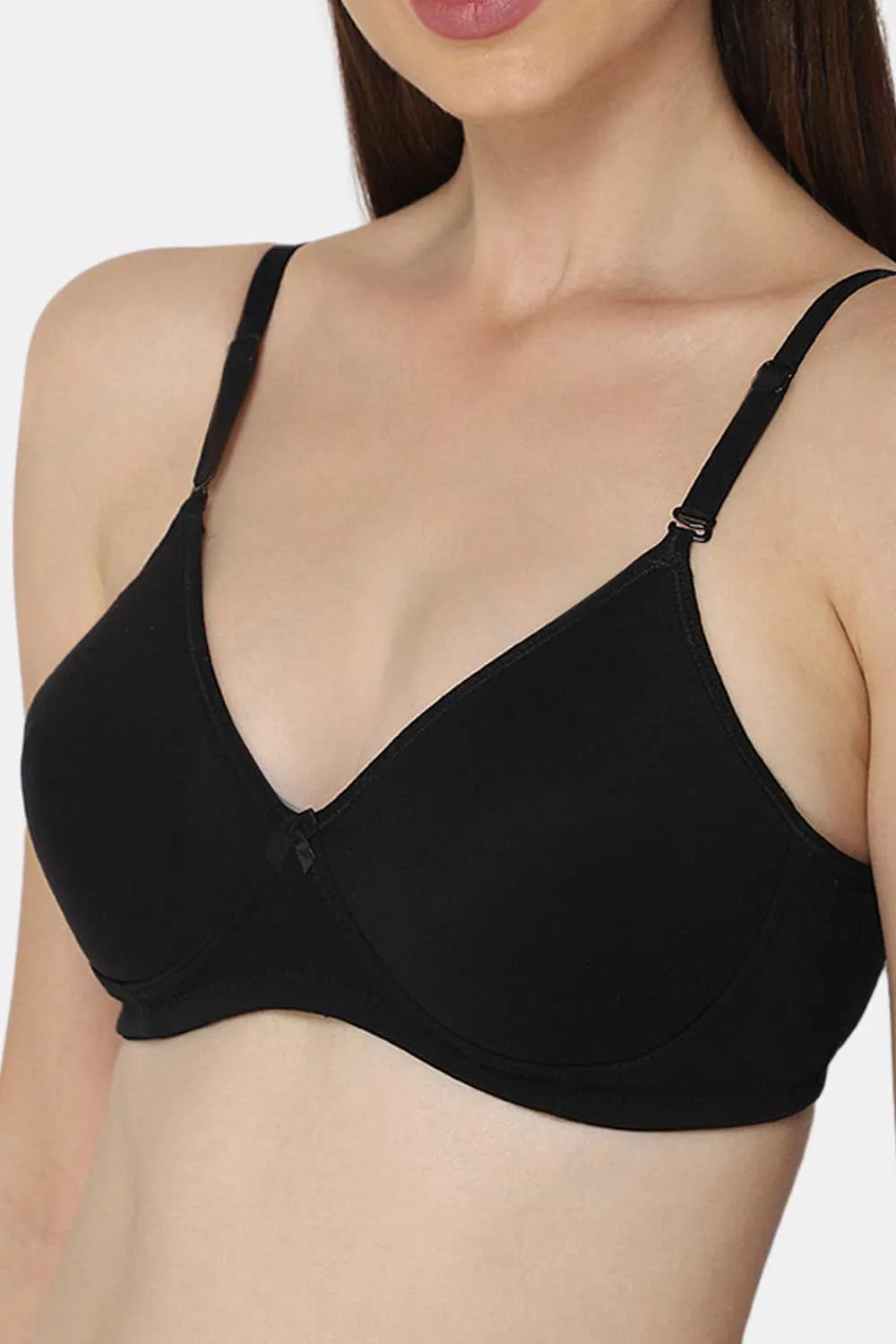 Medium Coverage Intimacy Non-Wired Padded T-Shirt Bra with Inner Seam – EC06