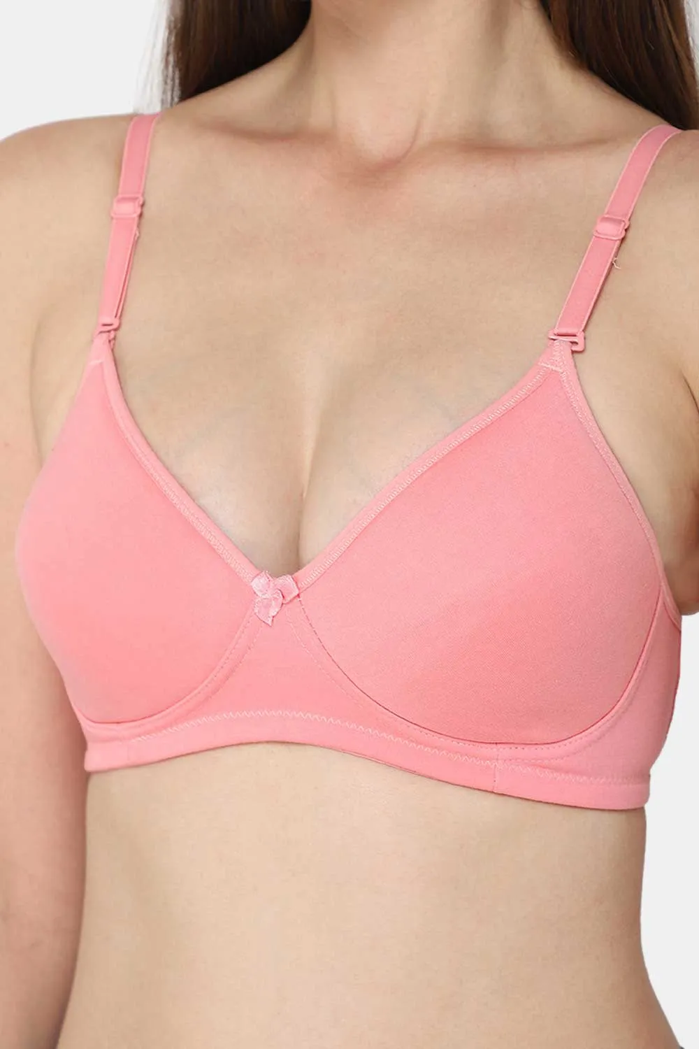 Medium Coverage Intimacy Non-Wired Padded T-Shirt Bra with Inner Seam – EC06