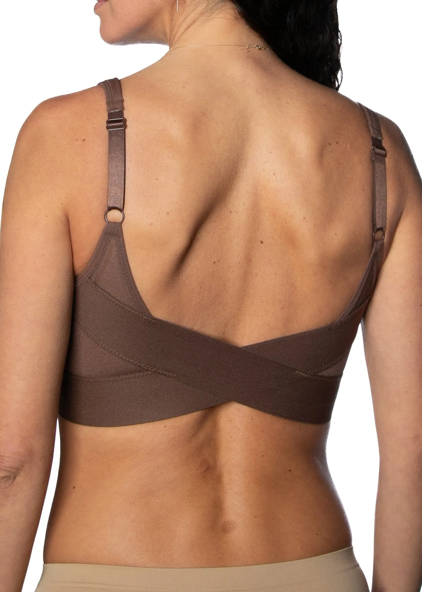 Molded Cup Bra with Mesh Back Detail