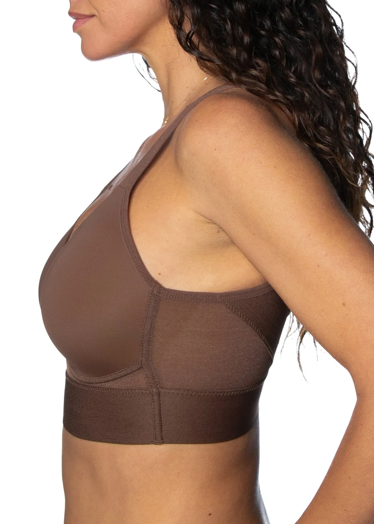 Molded Cup Bra with Mesh Back Detail