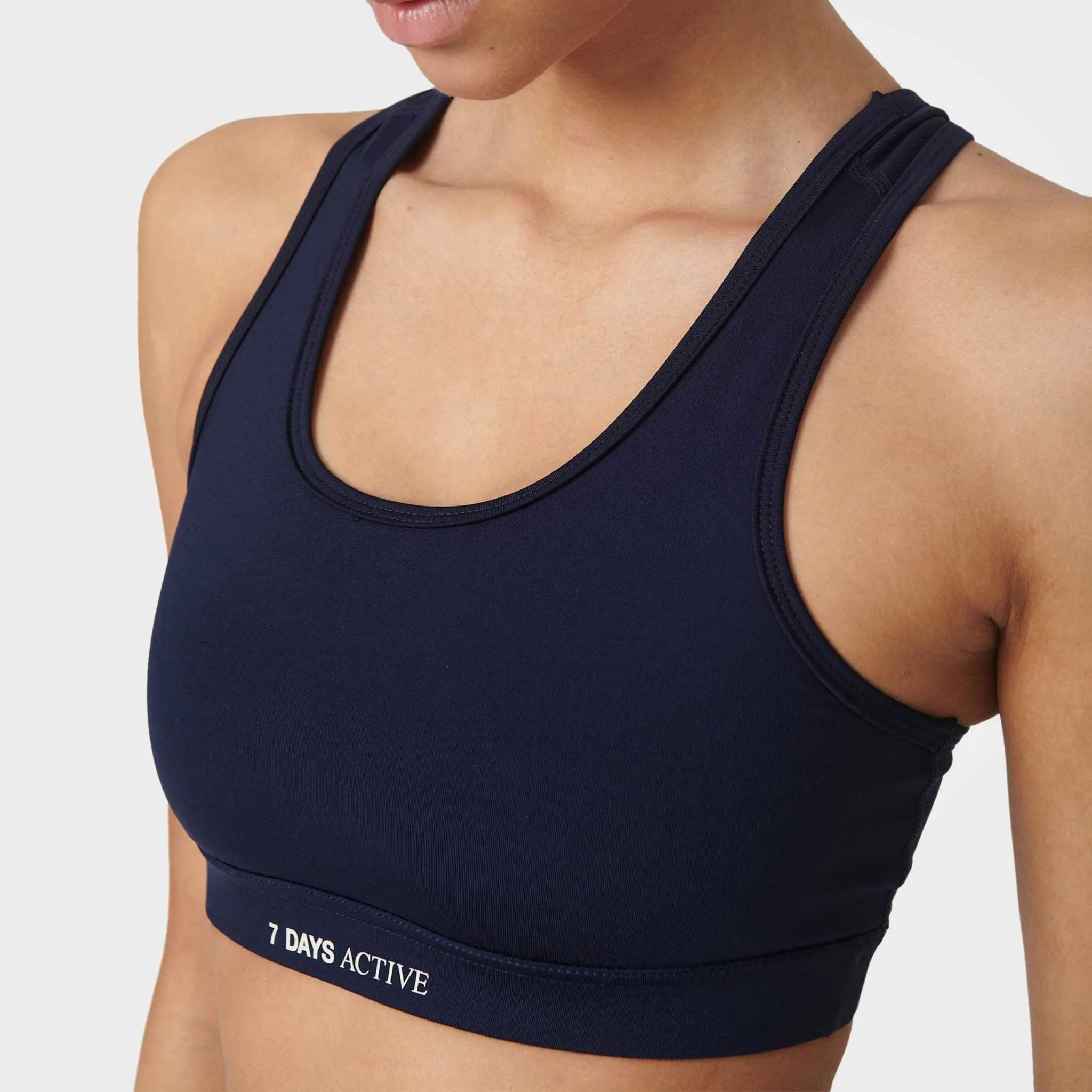 Navy Sports Bra, Stretchy Training Bra by 7Days Active