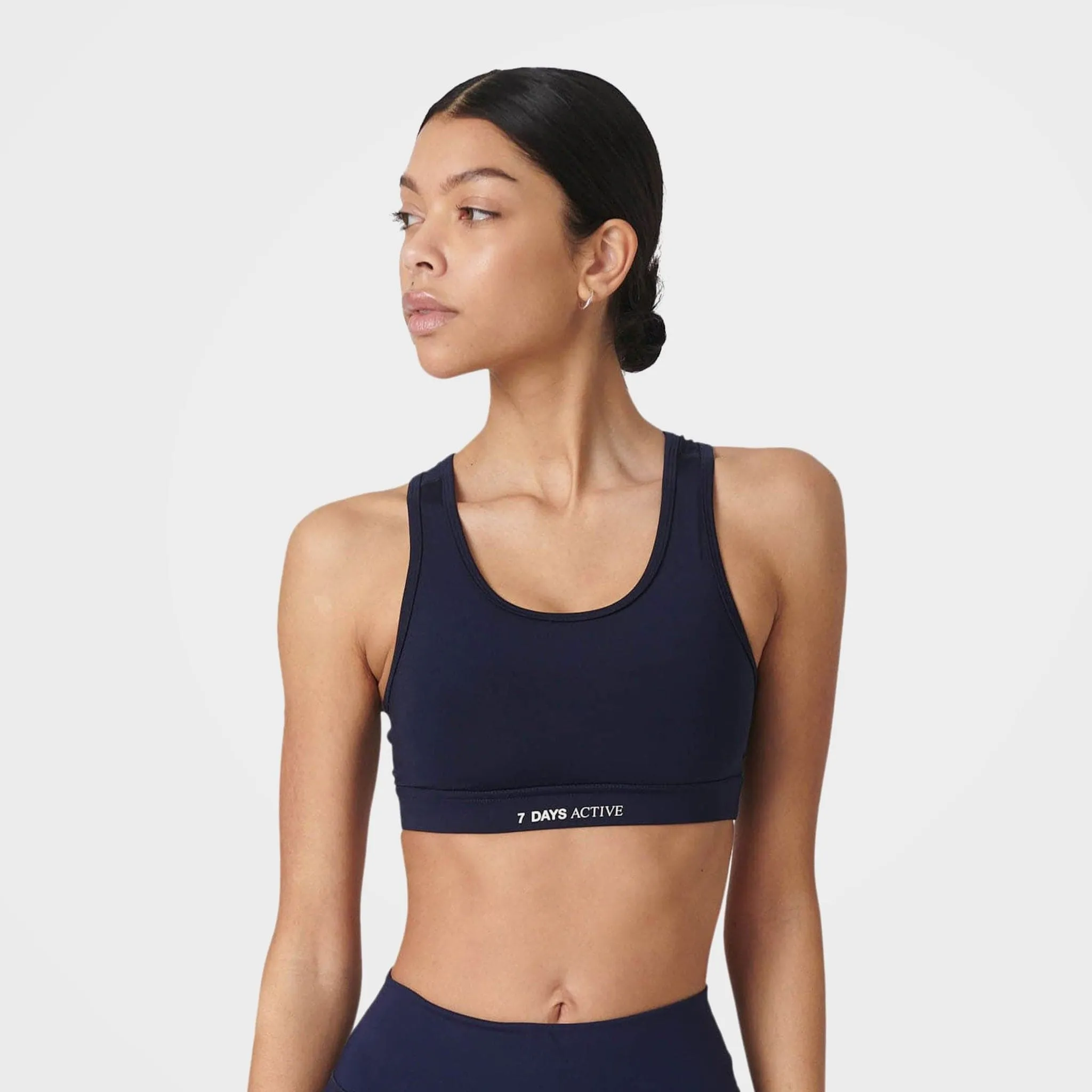 Navy Sports Bra, Stretchy Training Bra by 7Days Active