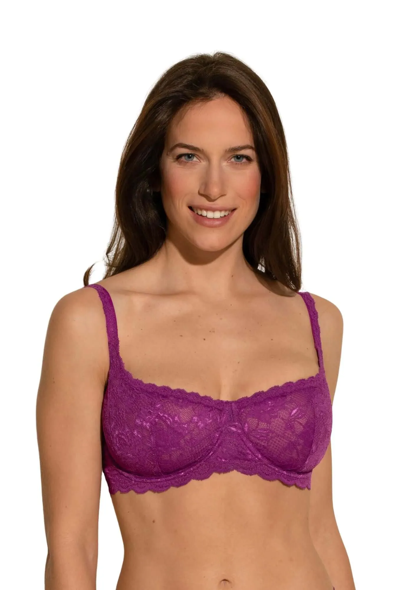 Never Say Never Balconette Bra in Swiss Beet