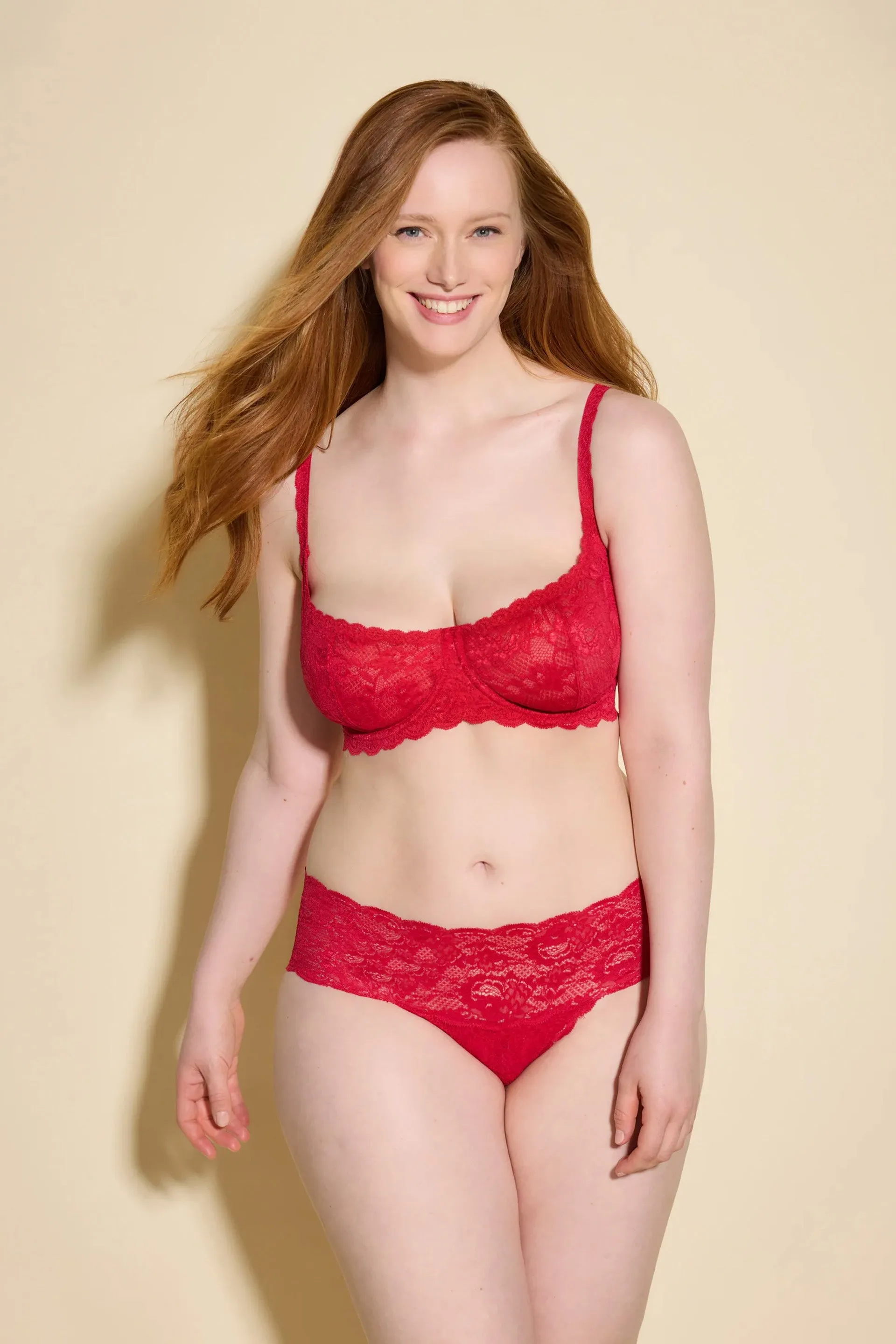 Never Say Never Balconette Bra Mystic Red