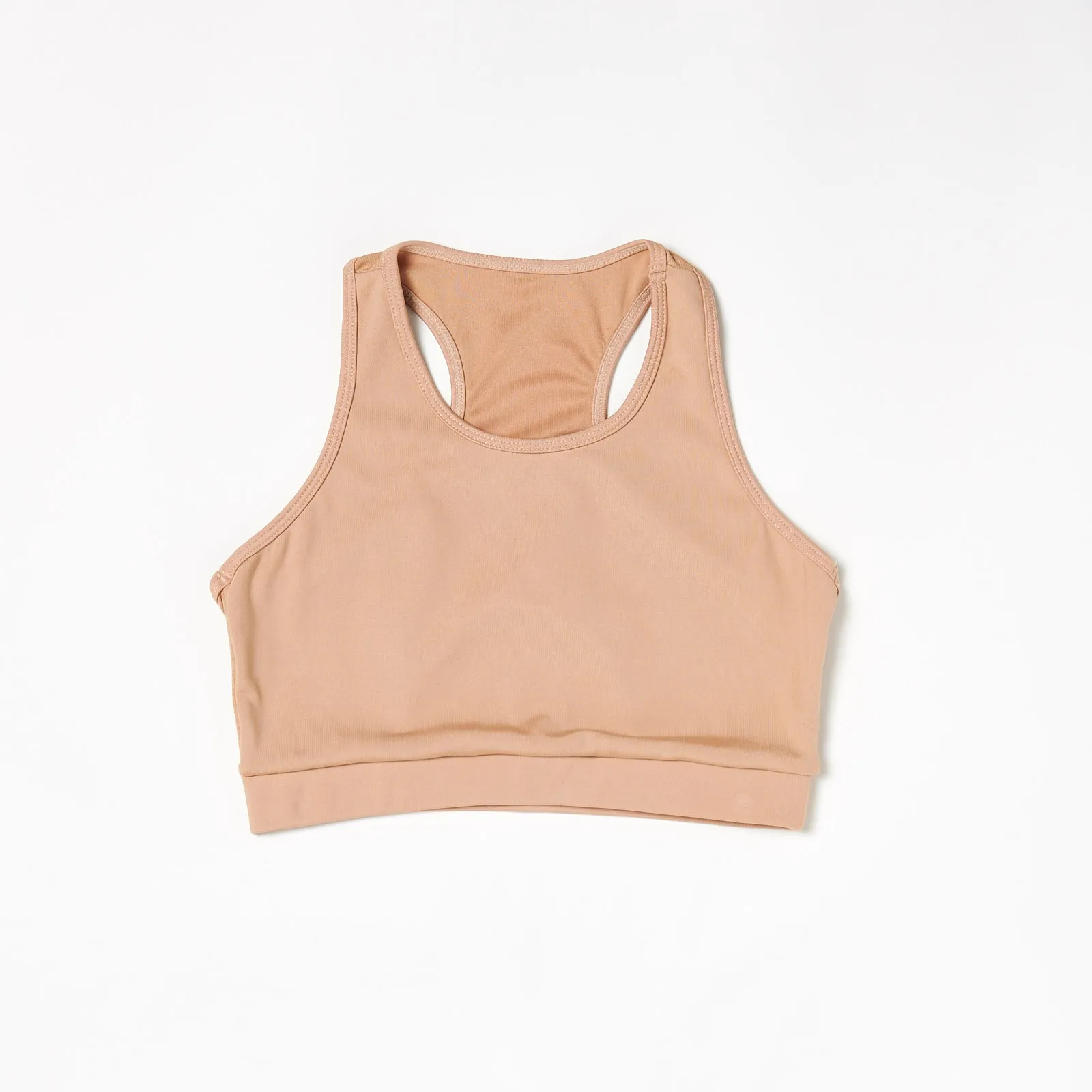 Over-Time Recycled Poly Sports Bra in Doe