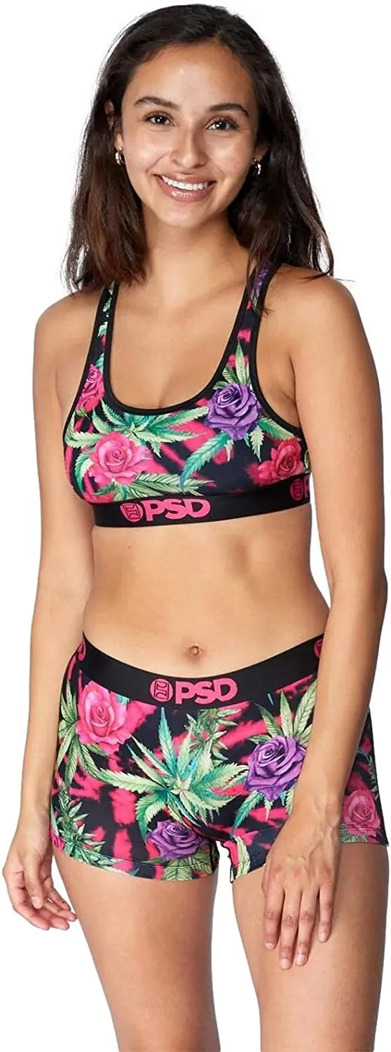 PSD Women's Pink Paradise Sky  Sports Bra