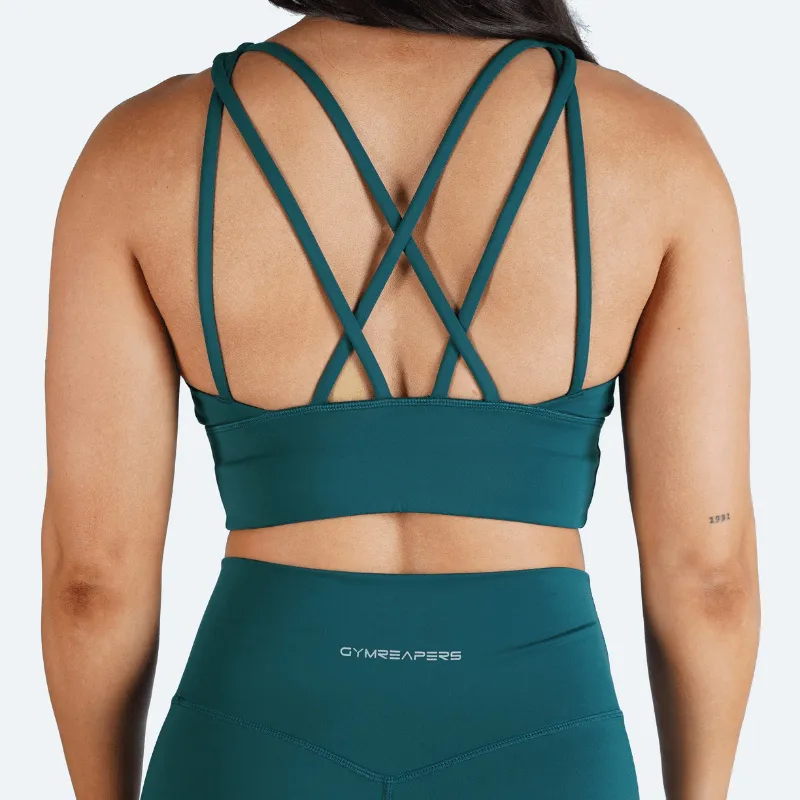 Revive High Neck Bra - Emerald