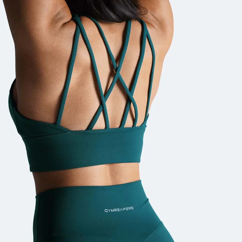 Revive High Neck Bra - Emerald