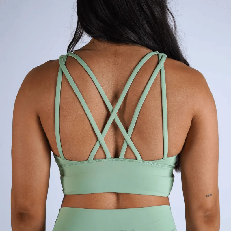 Revive High Neck Bra - Mint